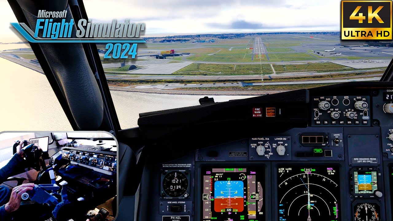 Stunning Approach into Copenhagen + GO AROUND!! | PMDG 737-800 | Flight Simulator 2024 | 4K
