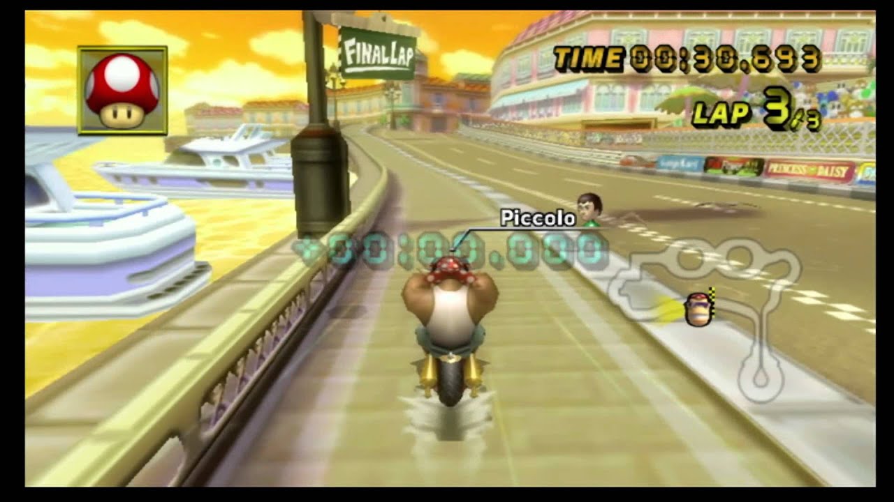Mario Kart Wii Time Trial: Daisy Circuit (1'32