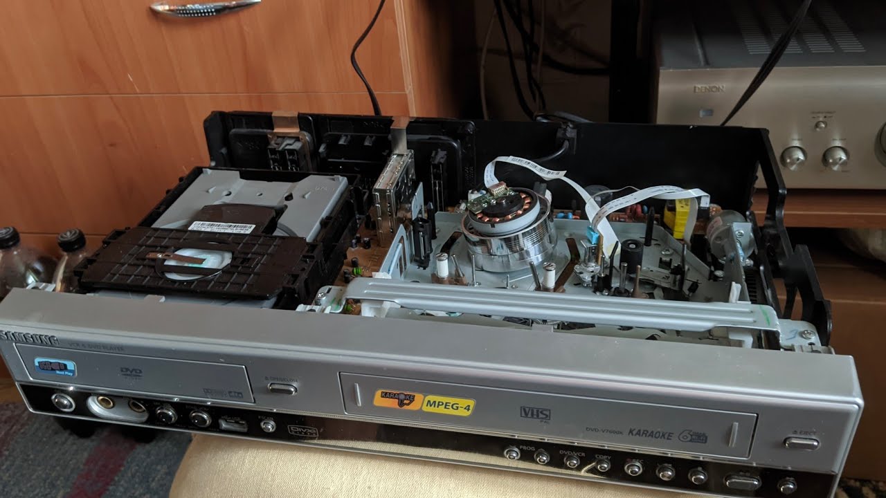 Комбо плеер с USB DVD VHS Samsung DVD-V7600 Проверка