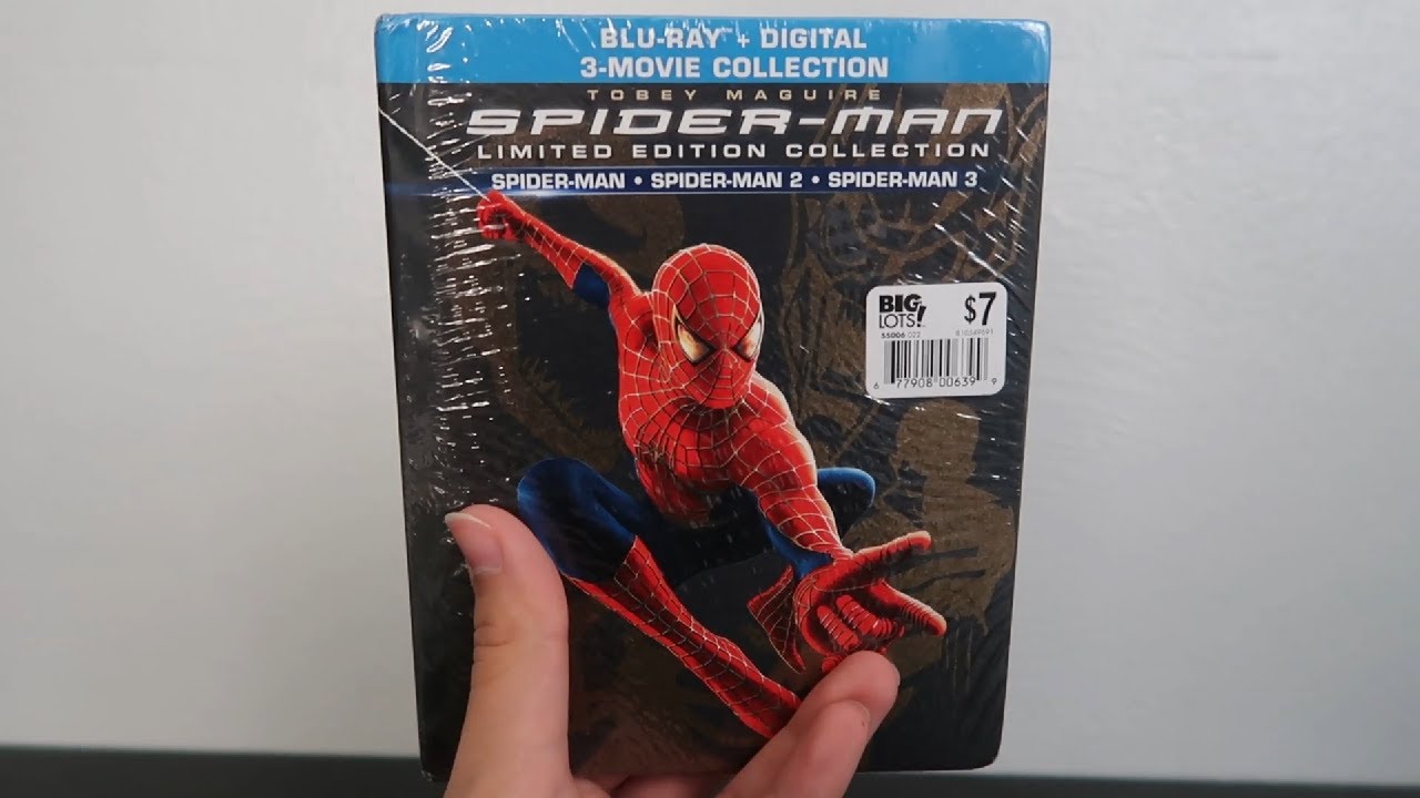 Spider-Man 3-Movie Collection Blu-ray Unboxing (One Shot)