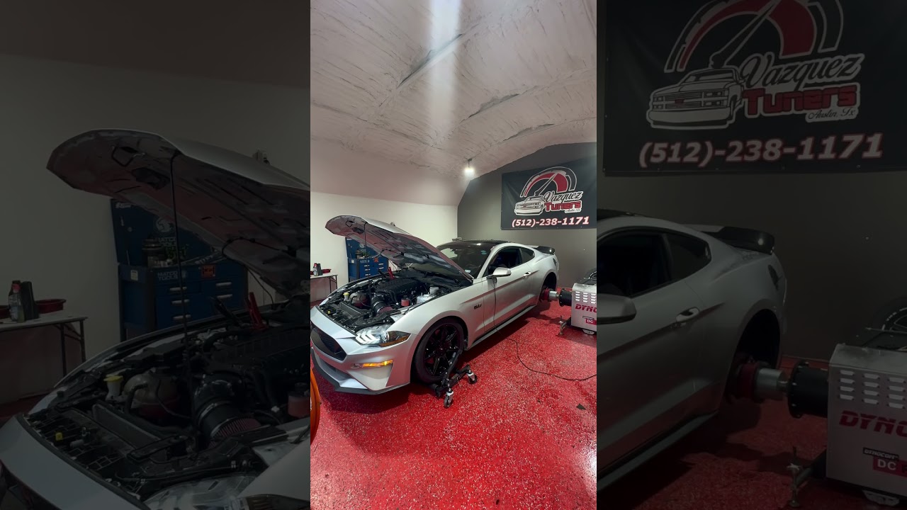 2019 Ford Mustang, GT 3.0 L supercharger Whipple Dyno tune E 85 #dyno #vazqueztuners