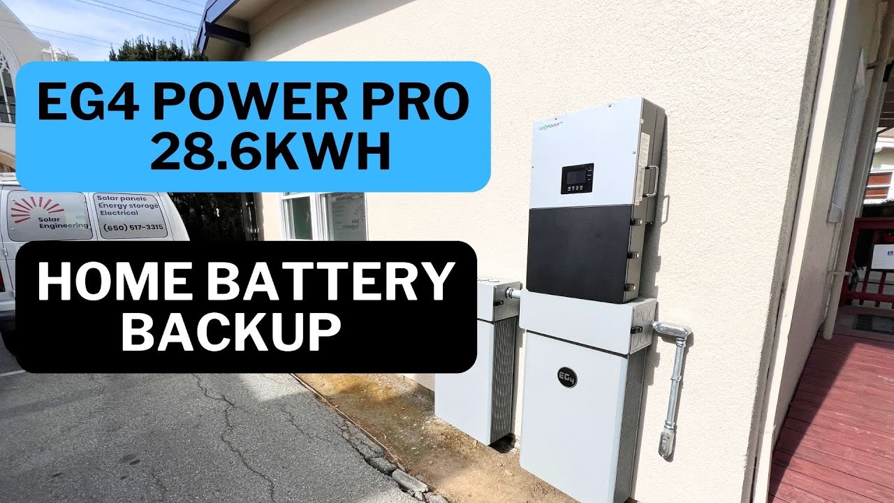 EG4 Power Pro 28,6 кВт·ч + Luxpower 12k (EG4 18K). Установка резервного аккумулятора для дома.