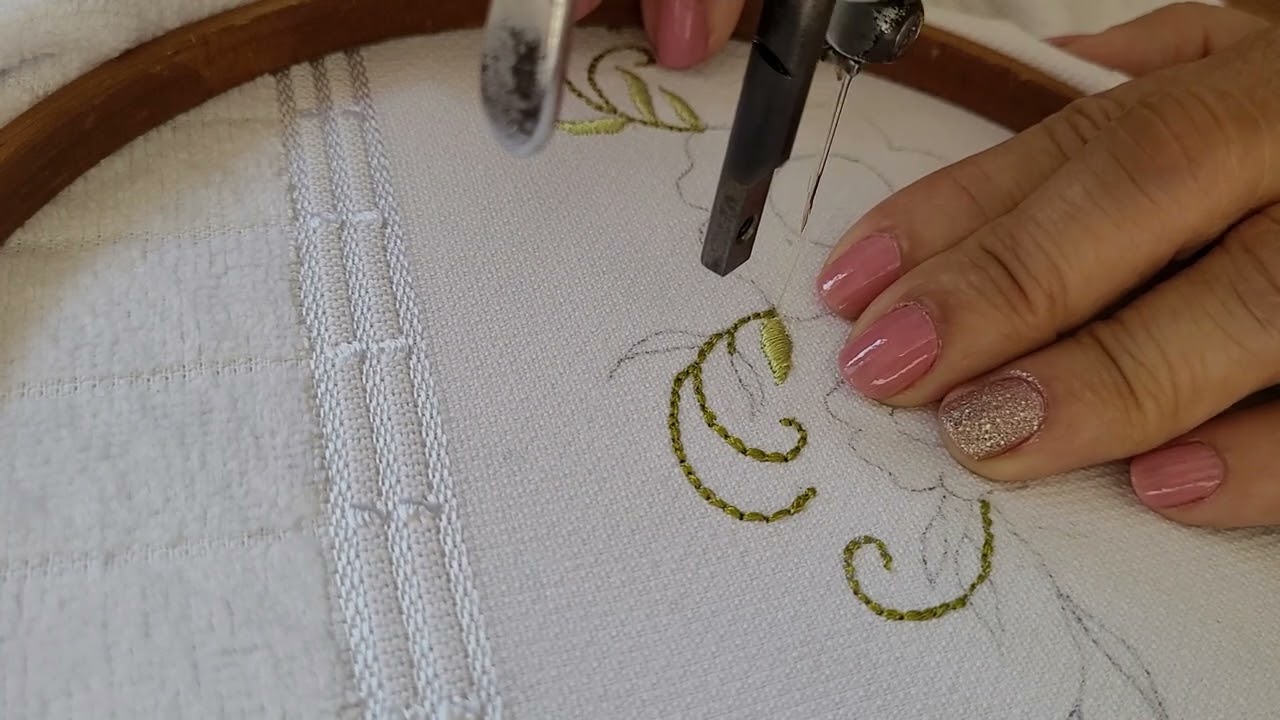 316#Como fazer#ponto cheio com alfinete: Parte 01#IzabelCordeiro: Bordado à Máquina.