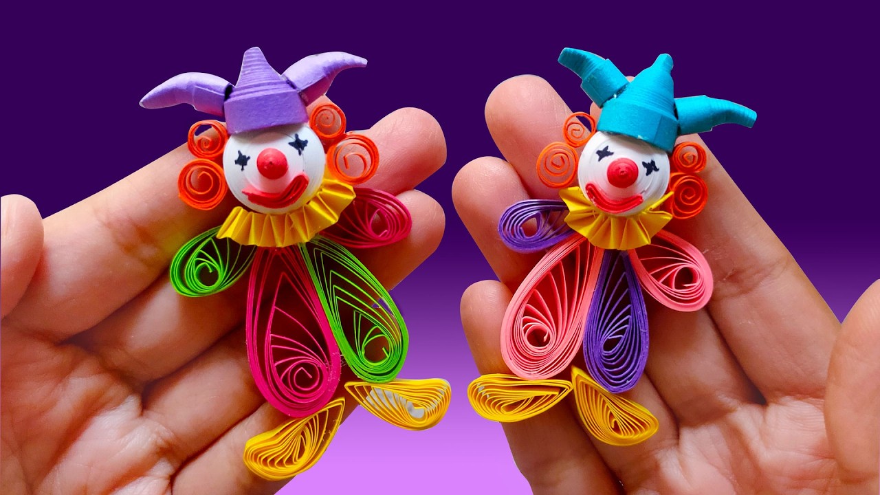 Little Circus Clowns 🤡 Quilling Miniatures
