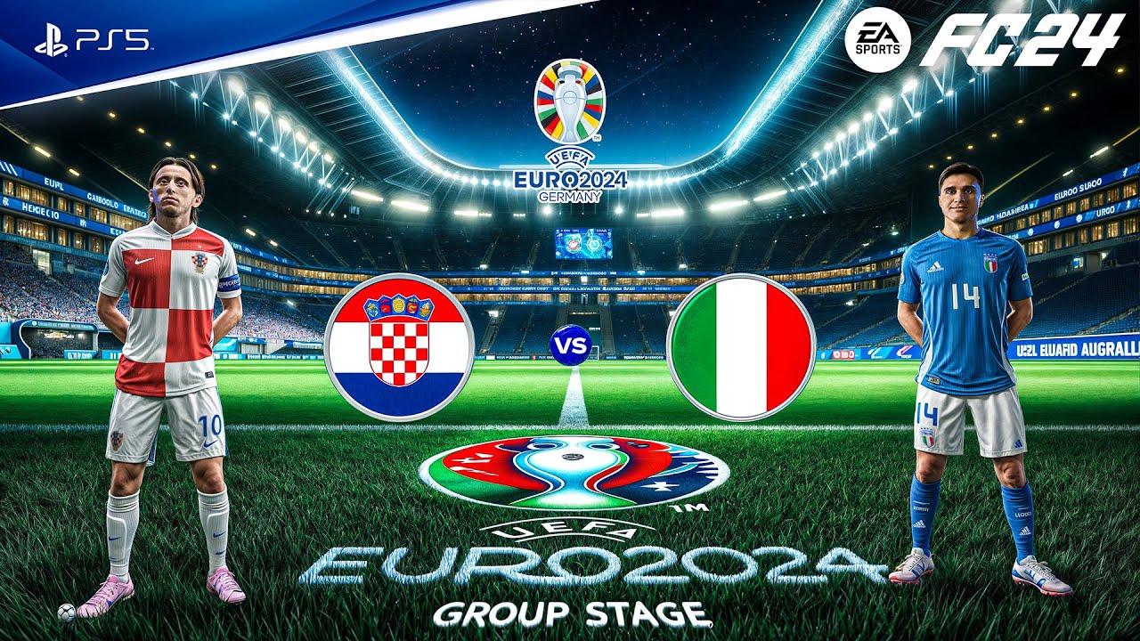 FC 24 - Croatia vs. Italy | UEFA EURO 2024 Group B | PS5™ [4K60]