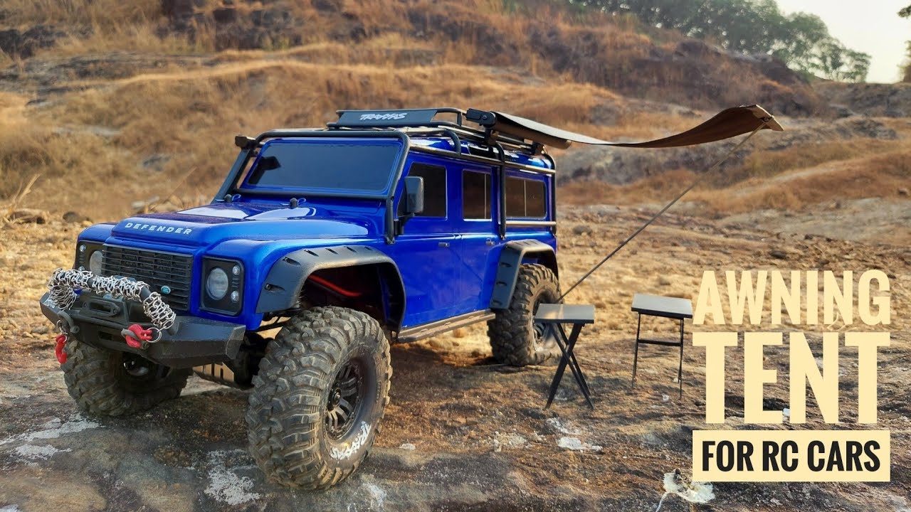 Awning Tent For RC defender | making video | RC cars | traxxas