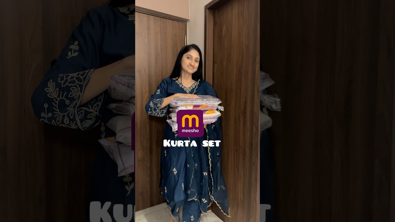 Meesho kurta set haul #meesho #ethnicwear #festivewear #meeshooutfit #kurtaset #meeshohaul #haul