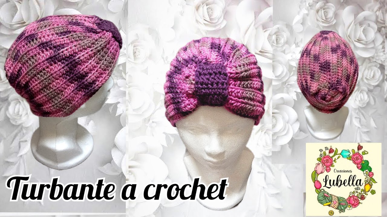 Turbante a crochet todas las tallas, muy fácil de hacer #crochet #crocheting #turbante
