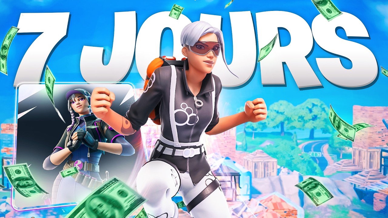 7 Jours Pour Faire Mon Premier Cash Sur Fortnite...