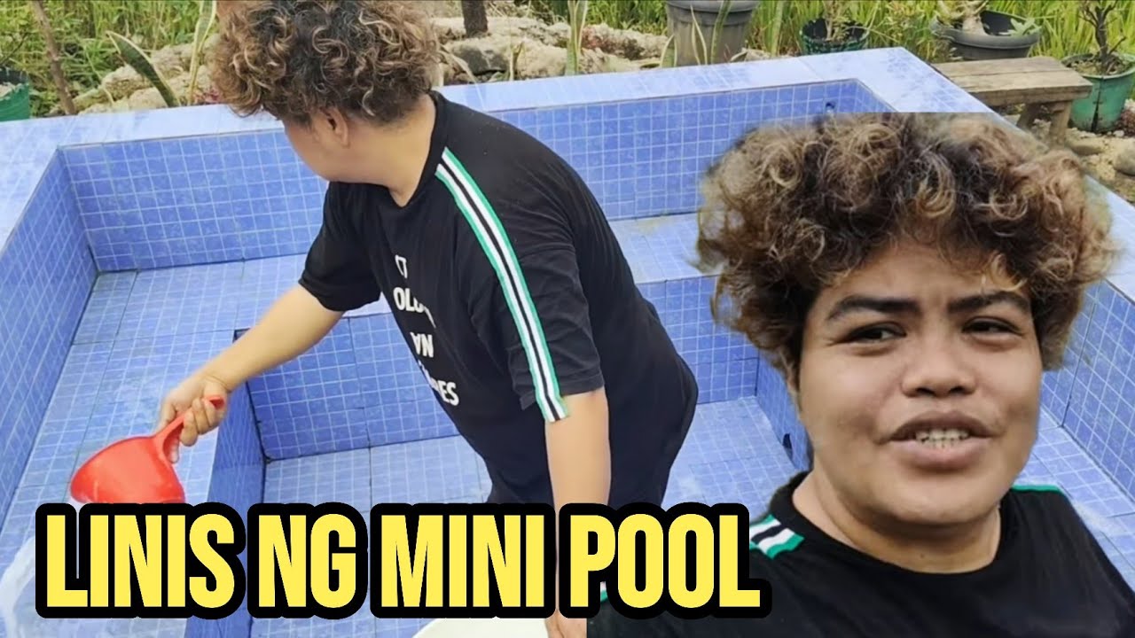 Linis Ng Mini Pool Dito sa Hinaguan ni @BrendaMageOfficial 