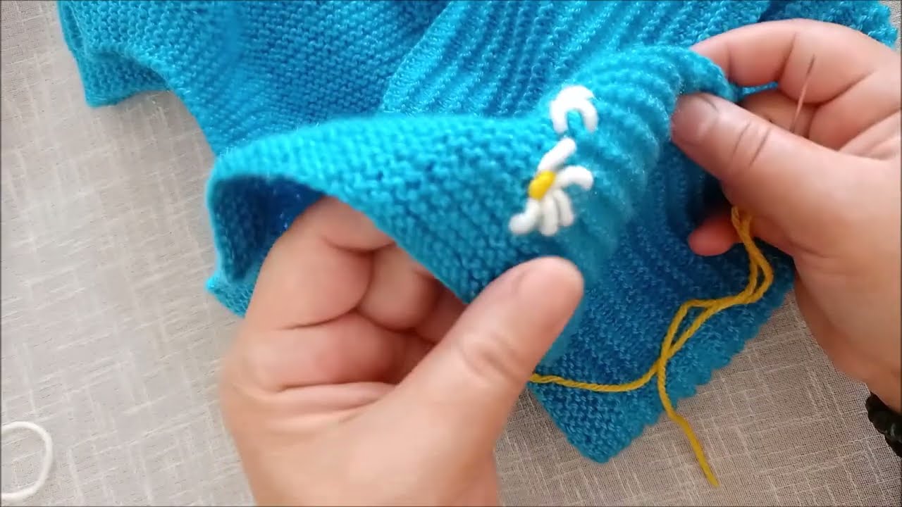Örgü Süsleme Nasıl Yapılır / Rokoko dan PAPATYA Yapımı