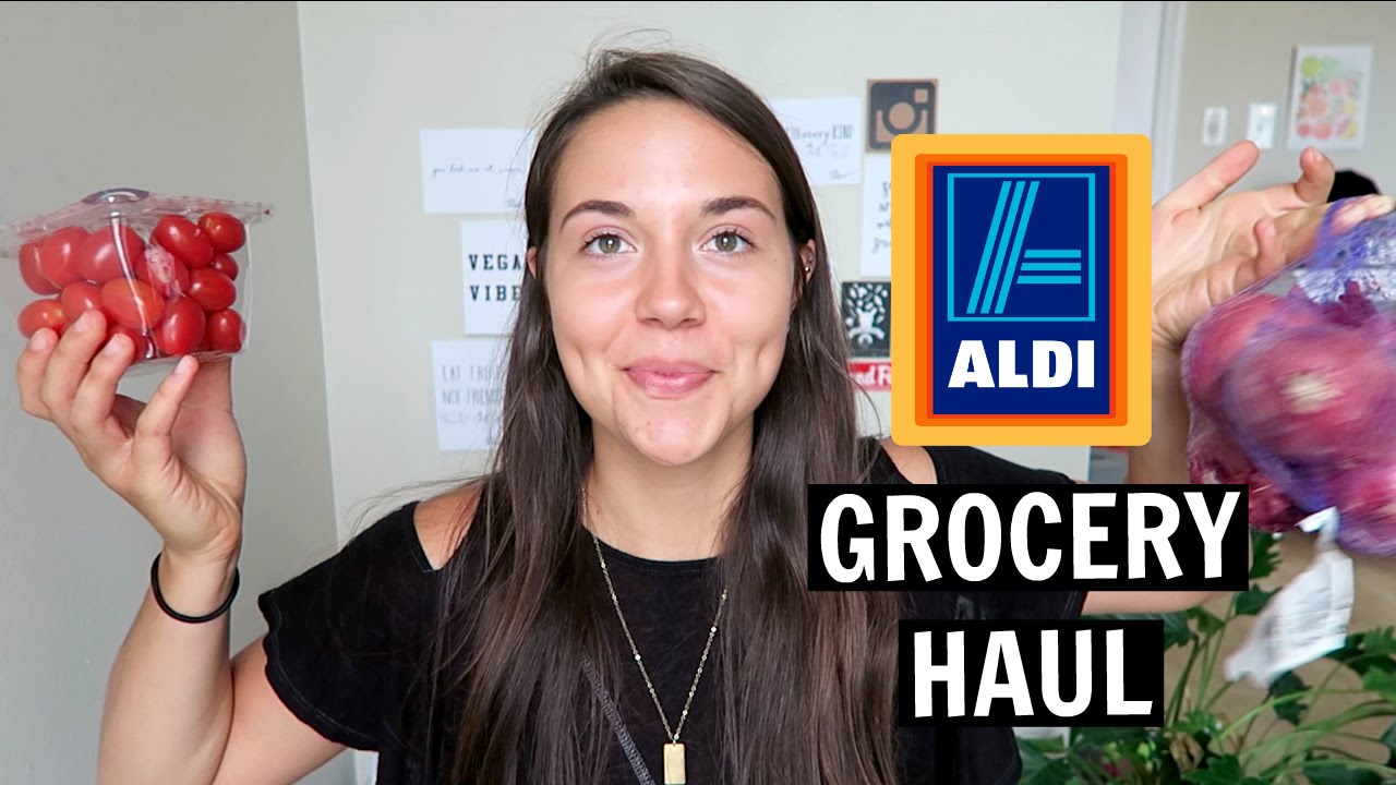 CHEAP $25 VEGAN GROCERY HAUL (ALDI)
