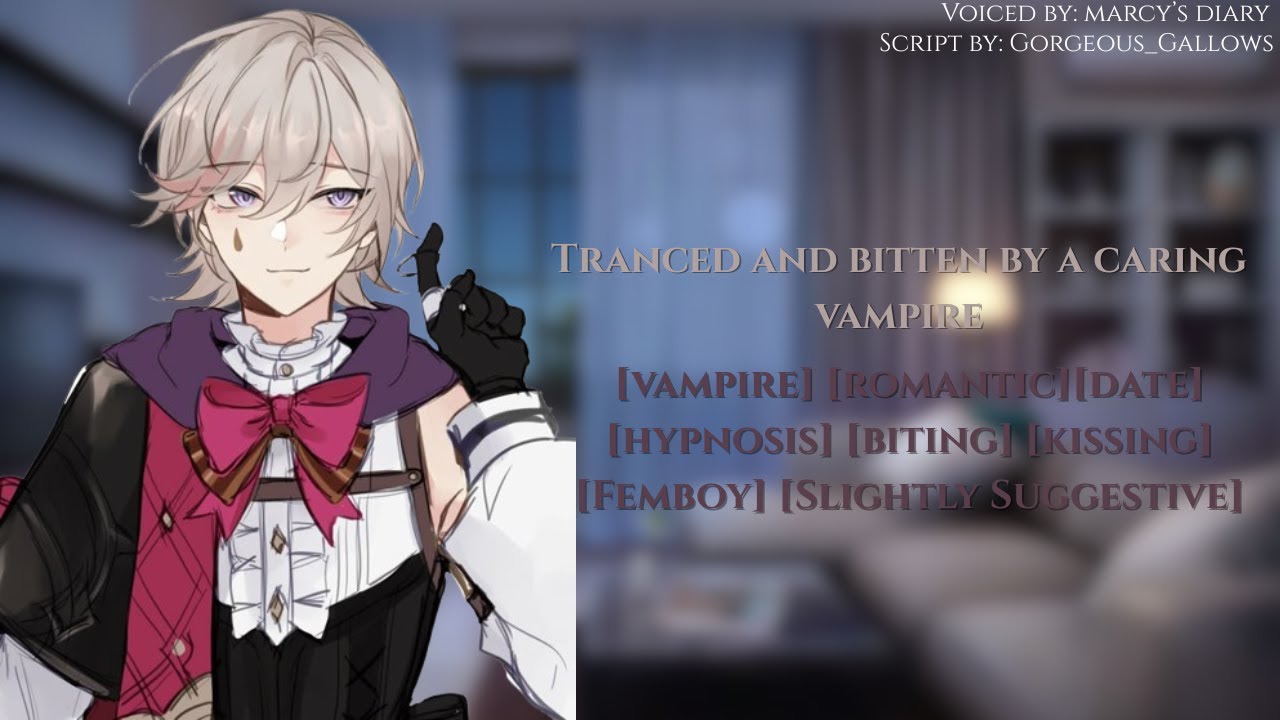 [M4A]Tranced and Bitten by a Femboy Vampire[romantic][hypnosis] [biting] [kissing] [Semi-Suggestive]