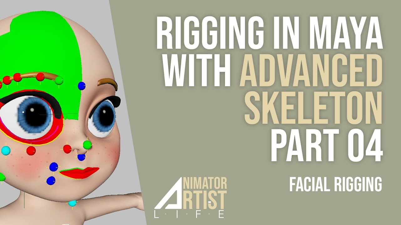 Риггинг лица в Maya с использованием Advanced Skeleton &mdash; ЧАСТЬ 04 &mdash; Риггинг лица