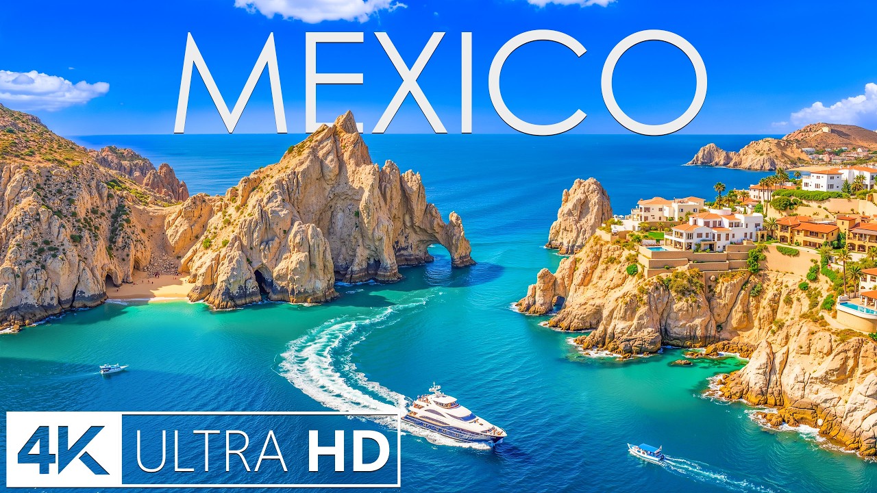 [4K] Mexico ᴍx El Arco Cliffs, Coastal Villas & Endless Pacific Horizon