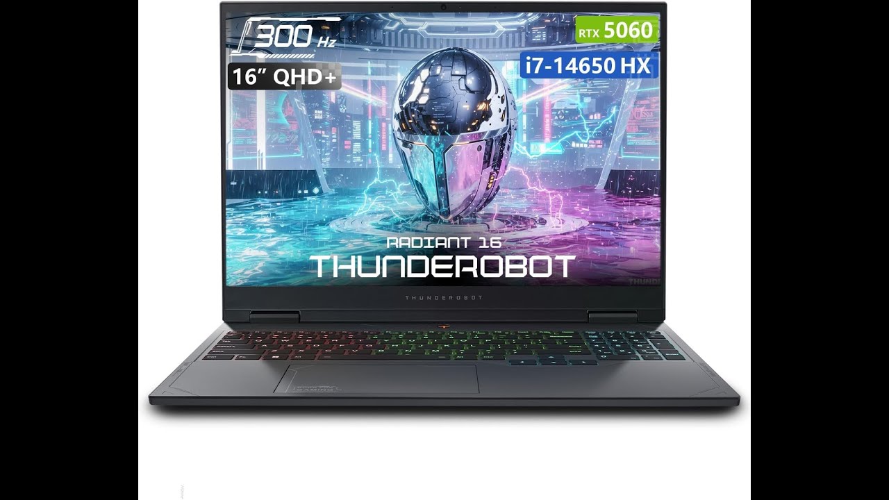 Recenzja Thunderobota Radiant 16 | Laptop gamingowy i7-14650HX + RTX 5060, 32 GB DDR5, 2,5 tys. 3...