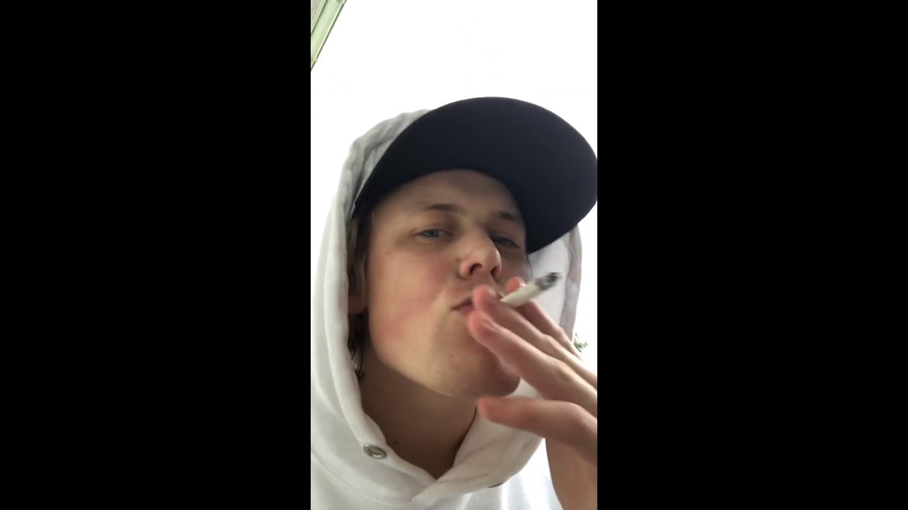 Smoking a Marlboro menthol