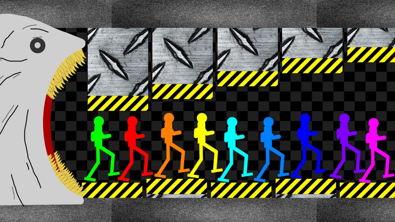 Survival Stickman Race: Run From Bloop