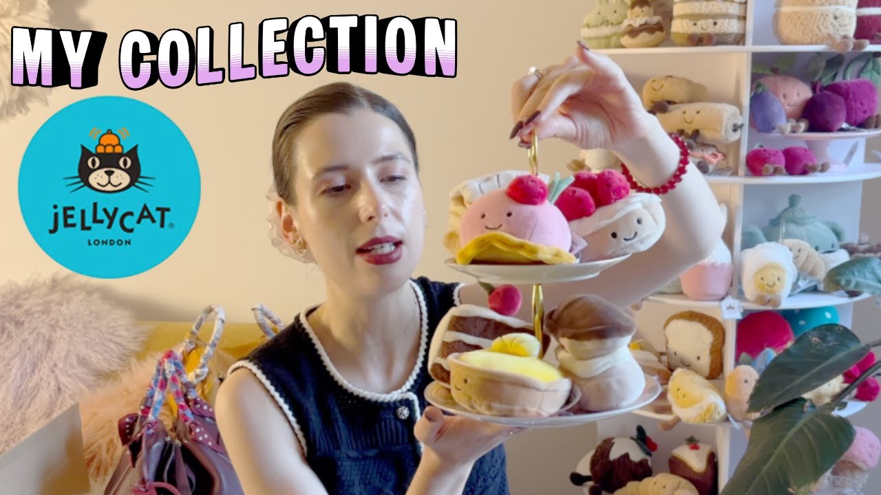 МОЯ КОЛЛЕКЦИЯ JELLYCAT 🐱 Сколько сумочек Jellycat поместится в моей сумке Hermes Lindy?