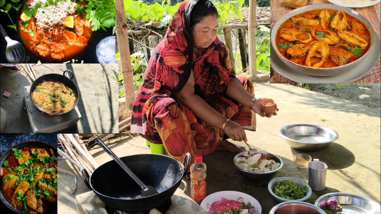 মাসের আঞ্জা, মাছের তরকারি।🐟 Fish Cary ,Desi Fish 🐟 Carry,Big Fish Cary , গ্রামের রান্ডা বড়া l