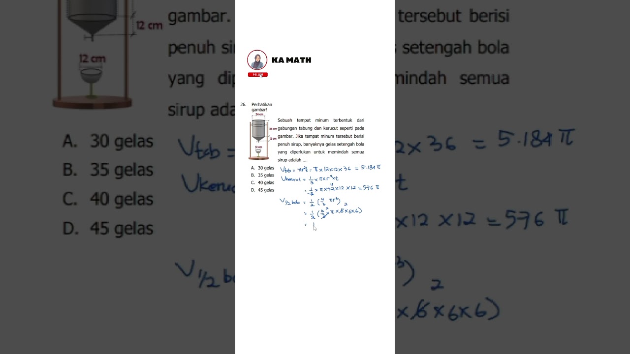 PPTKA Kelas 9 - Bangun Ruang | Jangan lupa subscribe ya 🥰  #matematika  #beranda  #maths #fyp #fypシ