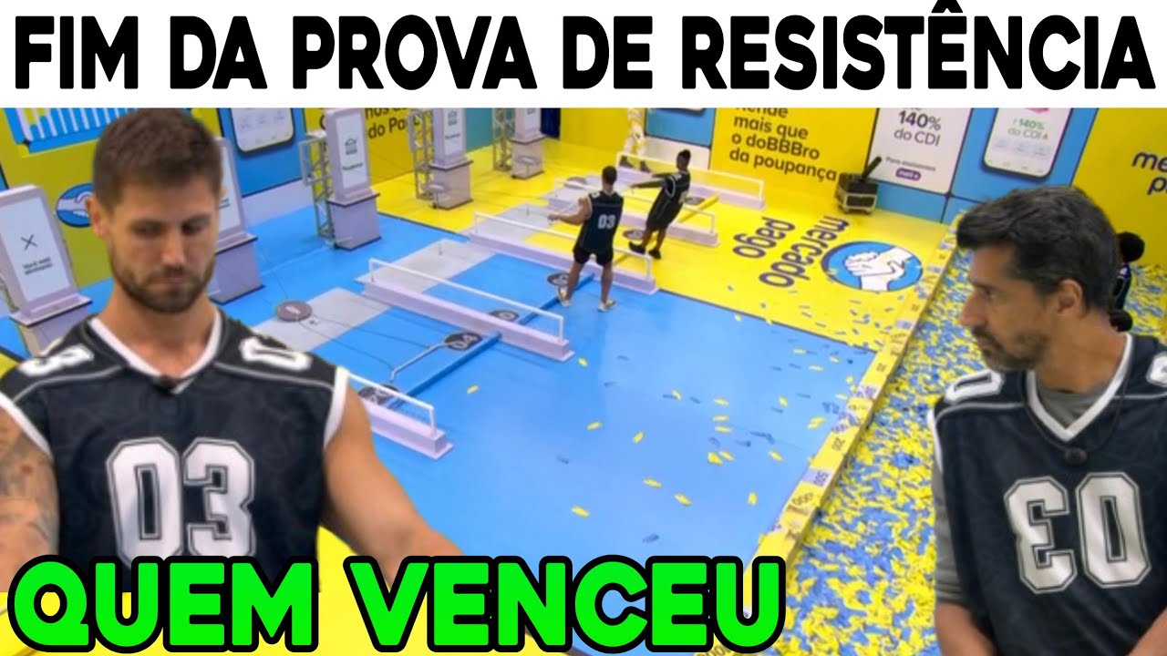 BBB 26: FIM DA PROVA DE RESISTÊNCIA MERCADO PAGO QUEM GANHOU DUPLA VENCEDORA É ANUNCIADA