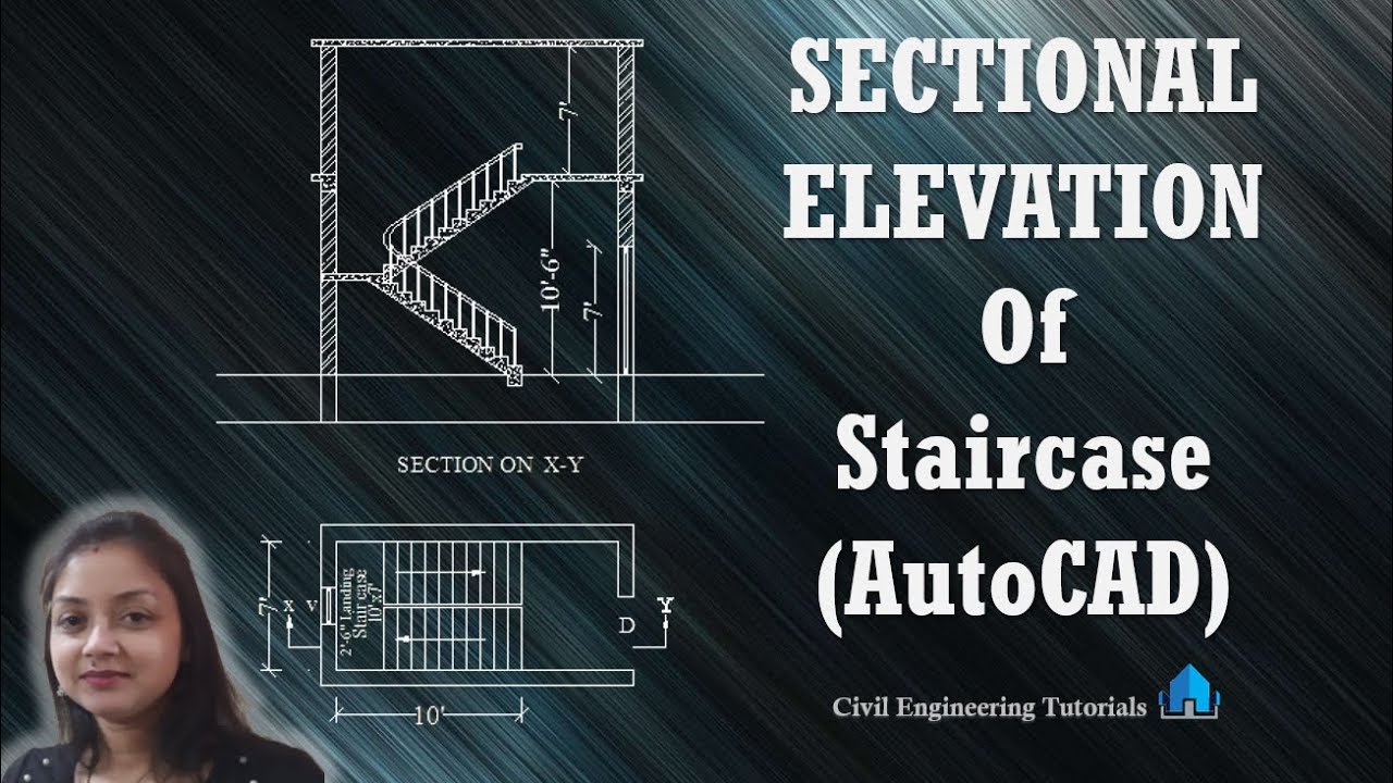 Как нарисовать разрез лестницы в AutoCAD | Гражданское строительство