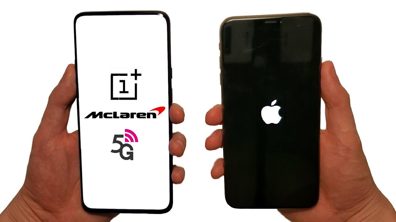 OnePlus 7T Pro 5G McLaren против iPhone 11 Pro Max Speed ​​Test, динамики, аккумулятор и камеры!