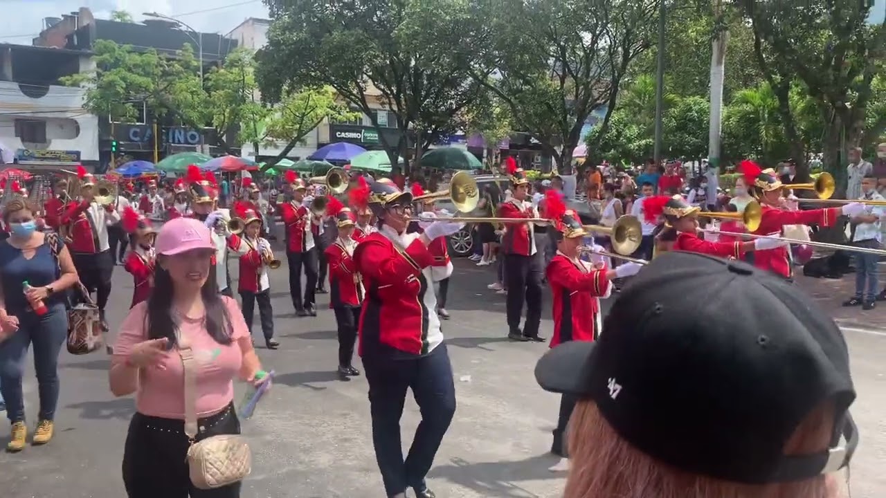 SEMANA SANTA BANDA MARCIAL COLEGIO DOMINGO SAVIO DOMINGO DE RAMOS PIEDECUESTA SANTANDER 2022