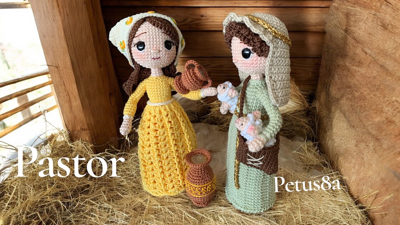 Que material necesitas para tejer Pastor Amigurumis by Petus 🐑