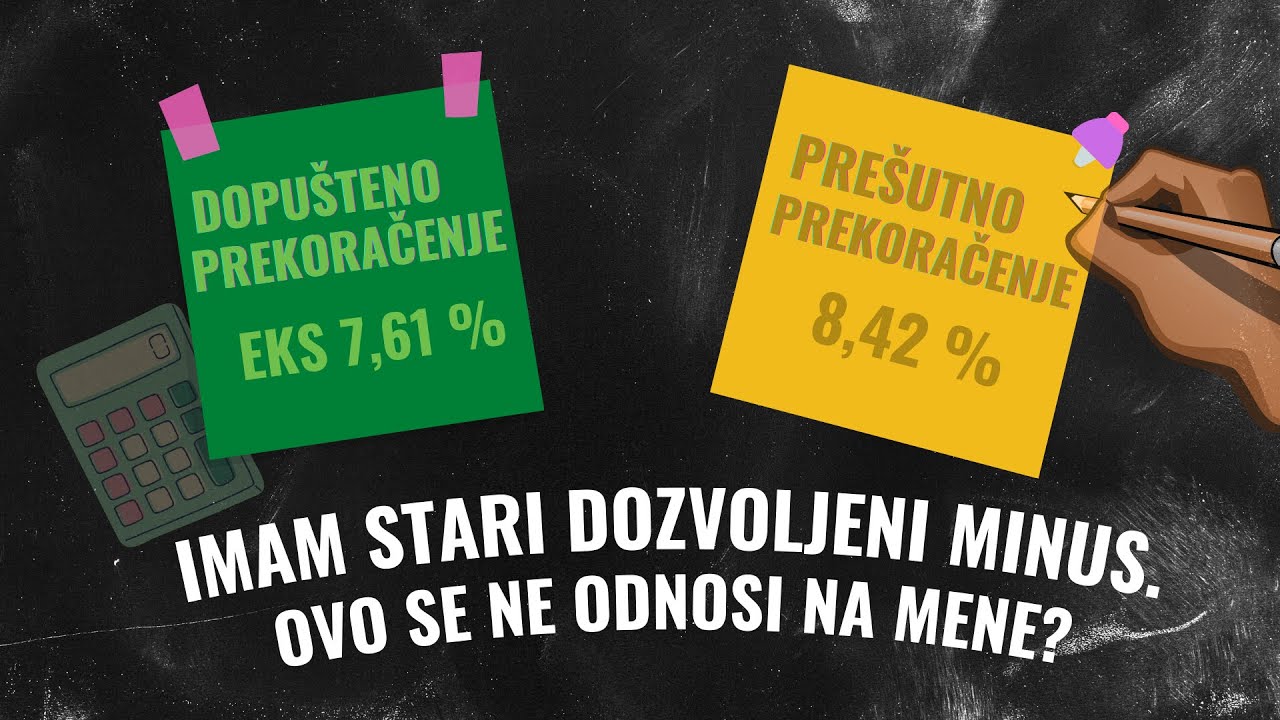 Pre&scaron;utno prekoračenje 03. Imam stari dozvoljeni minus, ovo se ne odnosi na mene