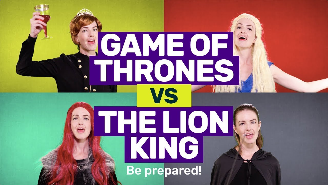 Game of Thrones Queens Parody The Lion King "Be Prepared"