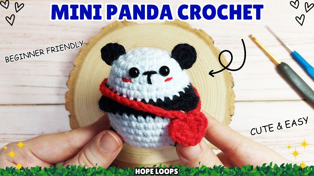 How to Crochet a Tiny Panda Amigurumi | Step-by-Step Beginner Friendly