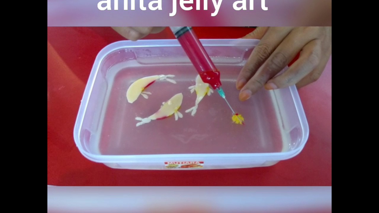 Anita jelly art ( puding kreasi 3D kolam ikan )