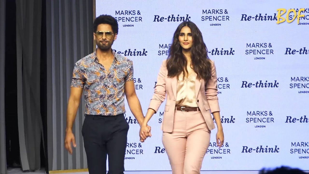 Shahid Kapoor & Vaani Kapoor Ramp Walk together at MARKS & SPENCER Spring Summer Collection