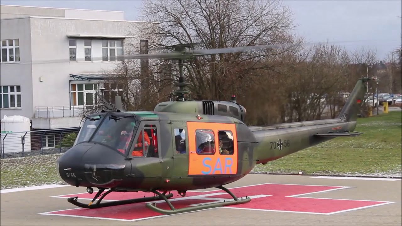 Bundeswehr | Start SAR 87 Krankenhaus Werdau | Bell UH-1D | 70+56