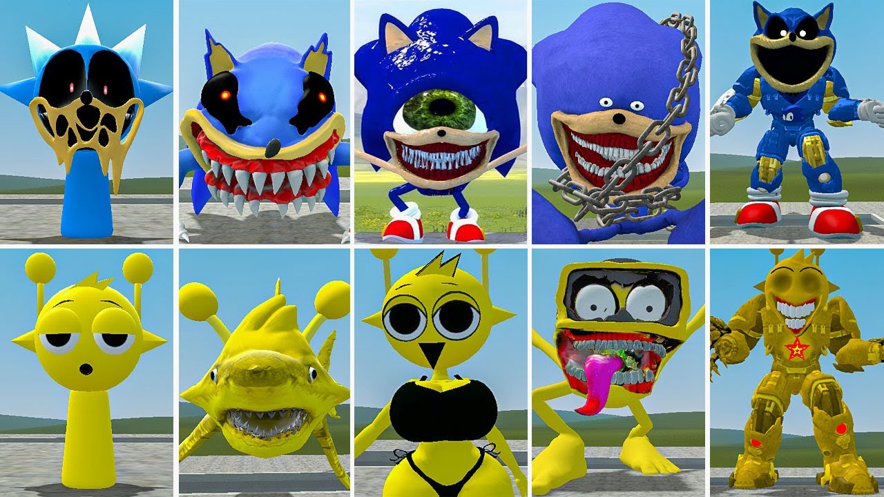 EVOLUTION OF ALL NEW SONIC MECHATITAN FAMILY VS ALL SPRUNKI SIMON MECHATITAN ? in Garrysmod!,...
