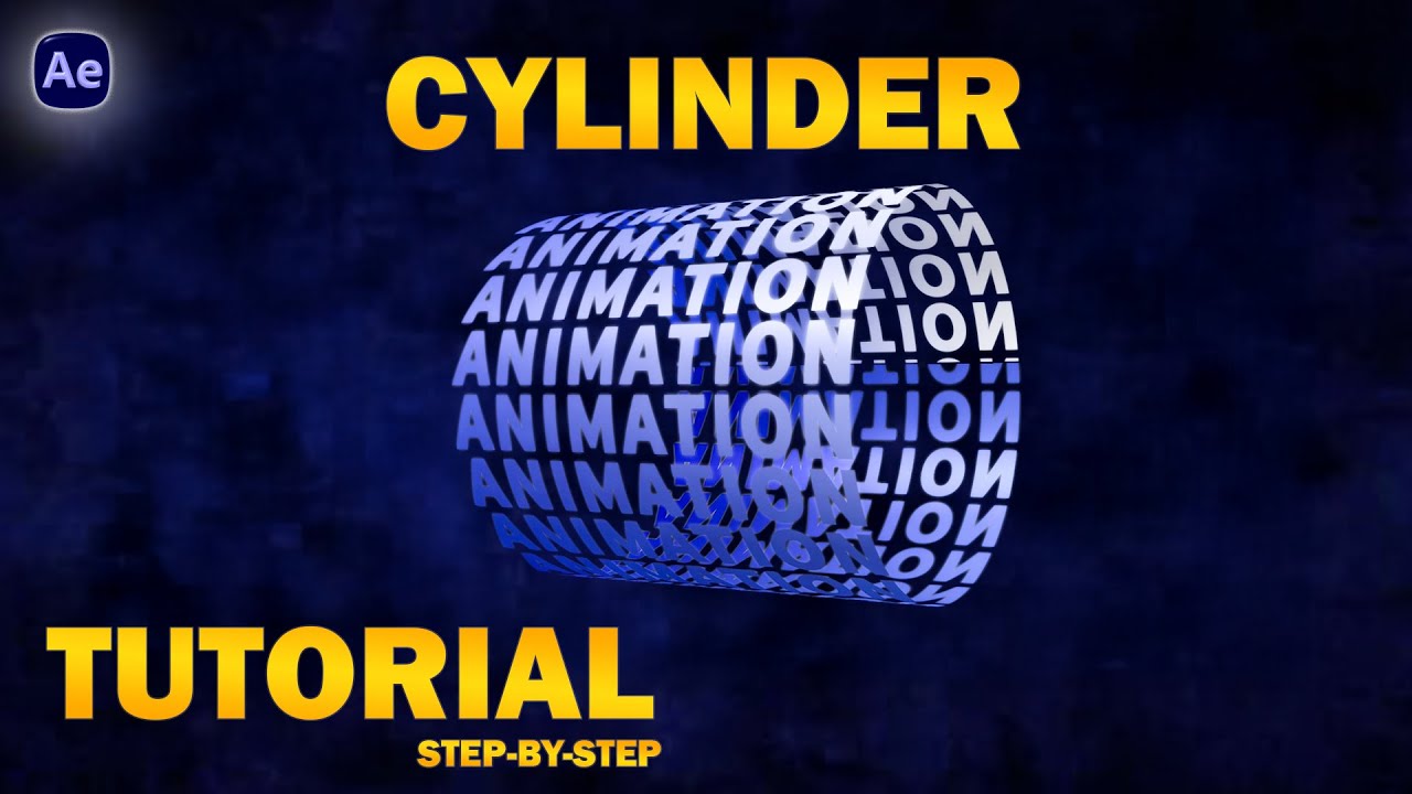 Cylinder Effect After Effect | best text tutorial after effect  | Motion Graphics tutorial