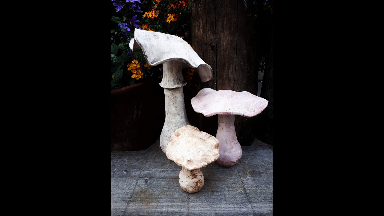 Paddestoelen allerlei in klei