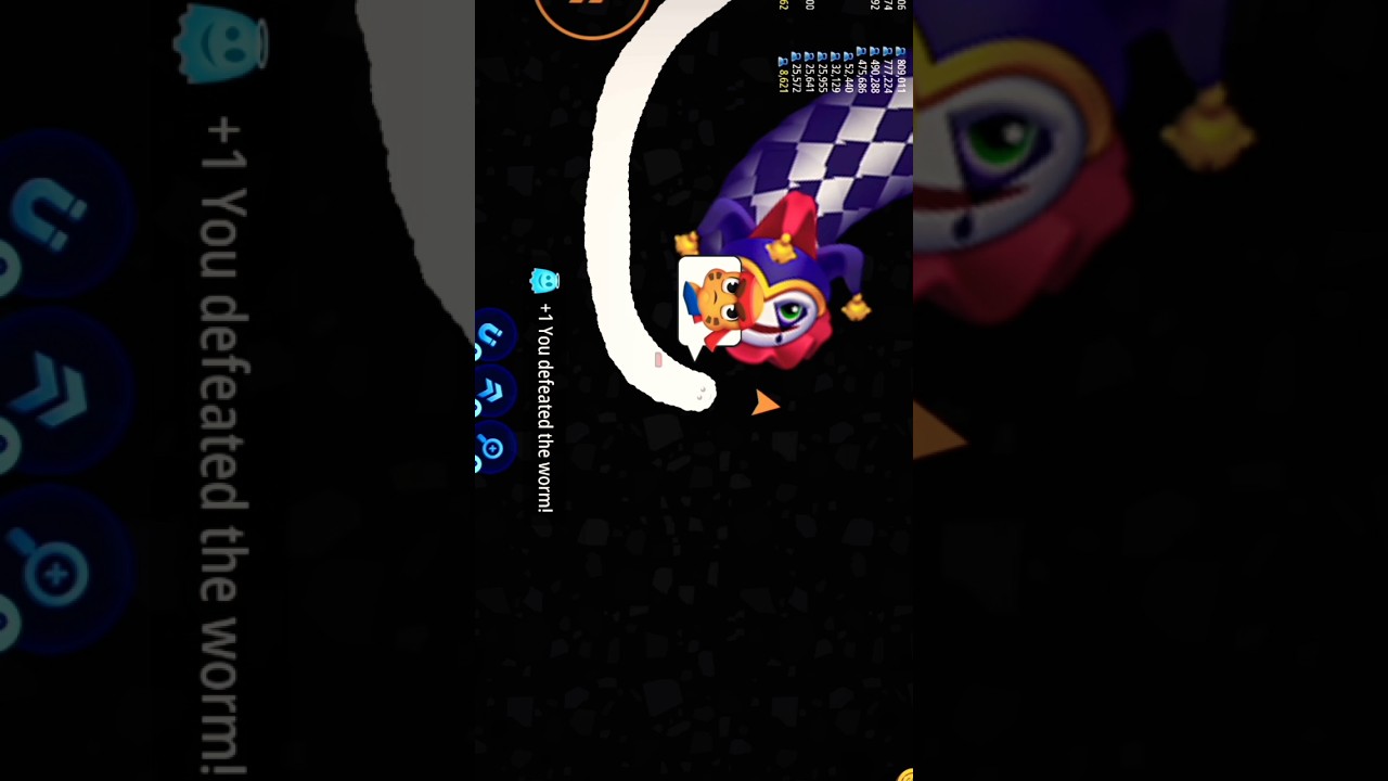 Ninja trick worms zone killing 😱😱😱#shorts #wormszone #wormszonebiggestsnake