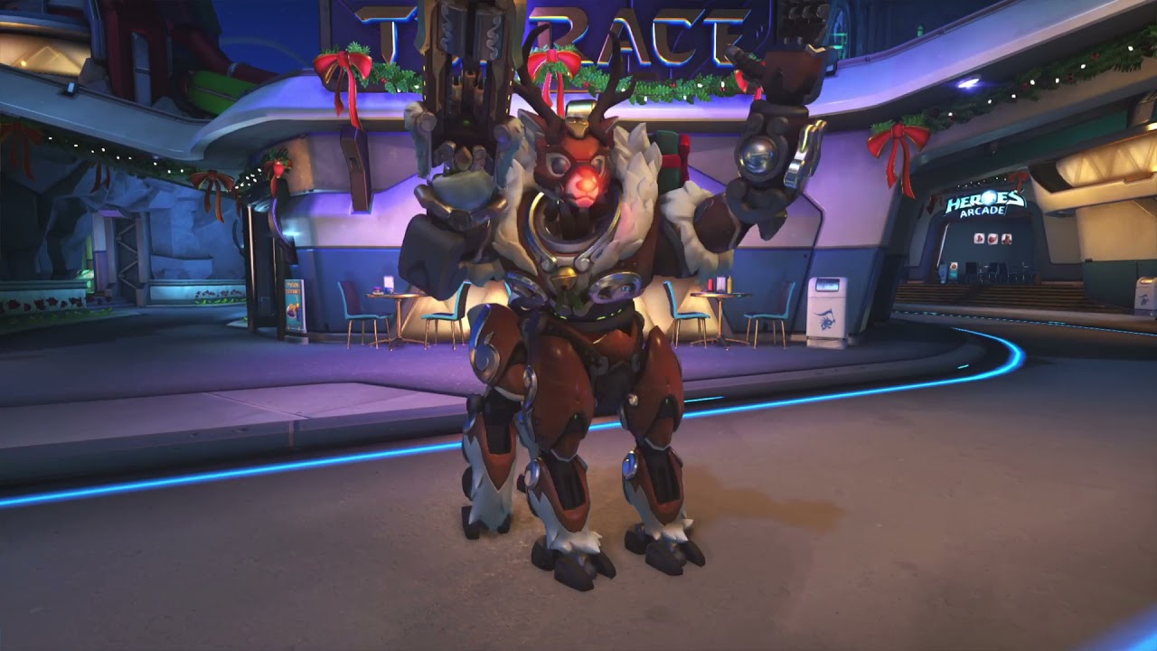Orisa's Dance Emote With Reindeer Skin in-game (PS5)