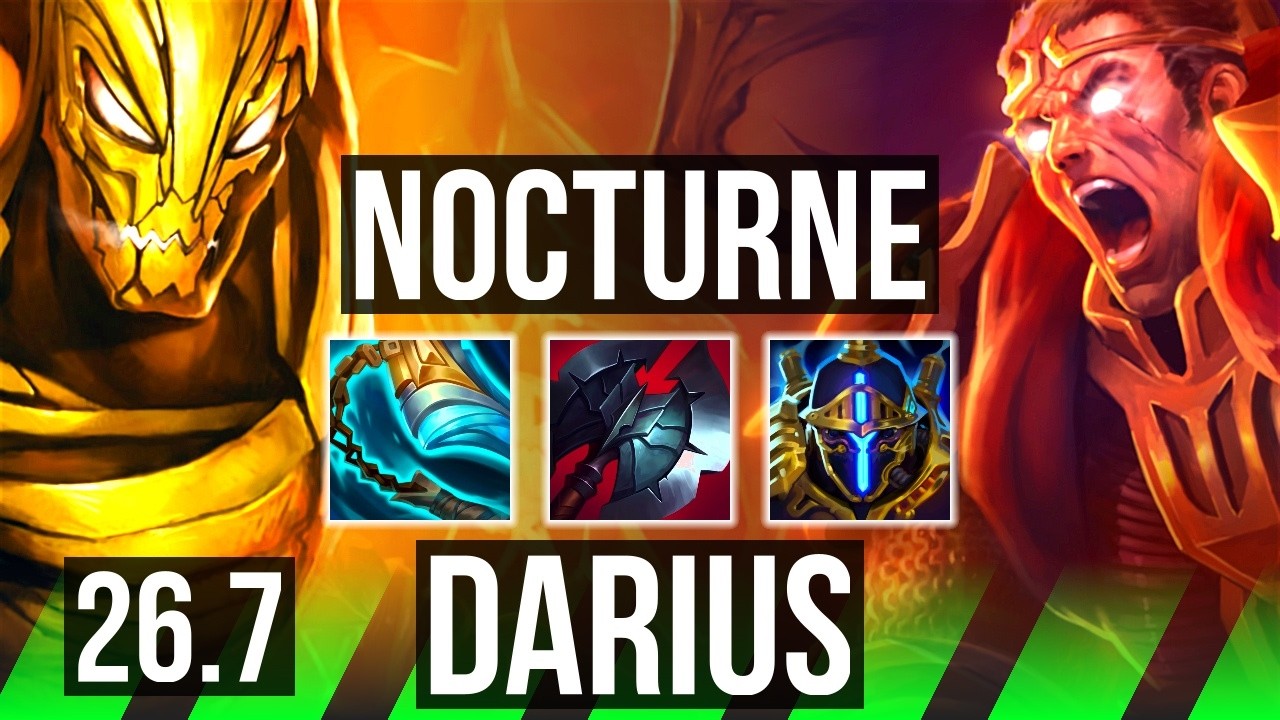 NOCTURNE vs DARIUS (JGL) | EUW Grandmaster | 26.7