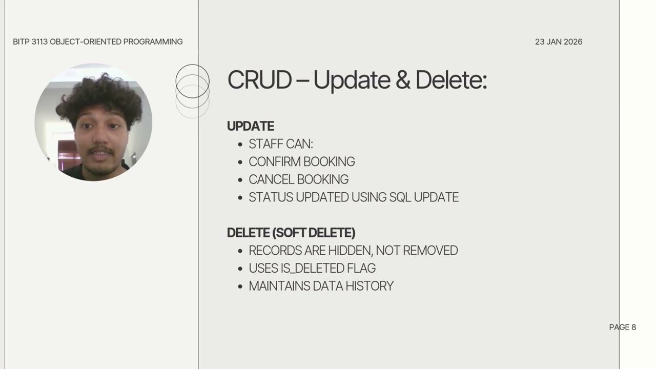 BITP 3113 OBJECT ORIENTED PROGRAMMING PROJECT