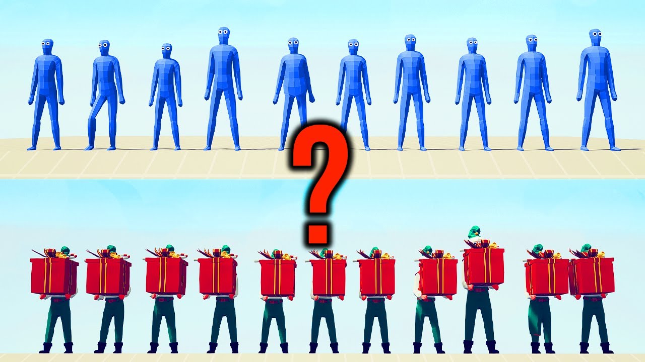 RANDOM TEAM vs PRESENT ELF TEAM #49 | TABS - Totally Accurate Battle Simulator