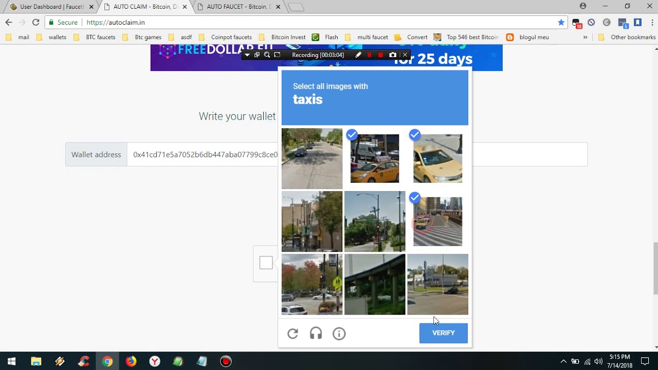2x Ethereum Auto Claim Faucets every 1 Minute