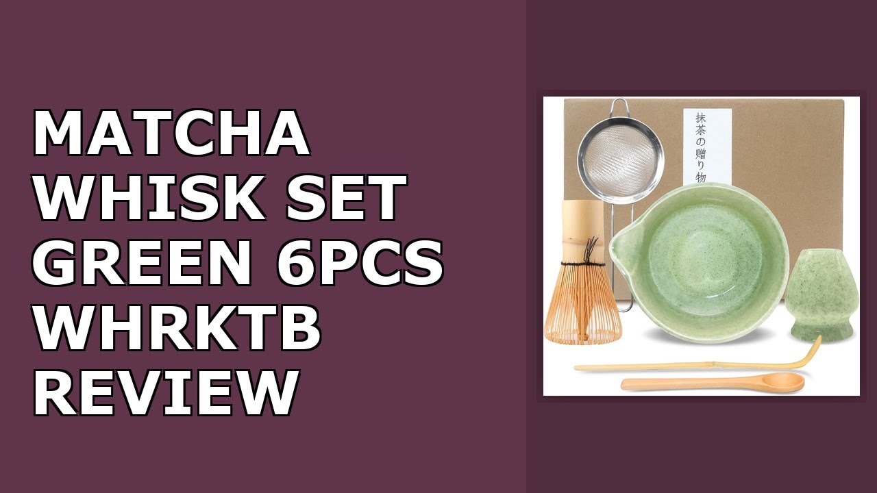 Matcha Whisk Set Green 6PCS Matcha Whisk and bowl(Chawan) With Matcha Spoon and sifter Review