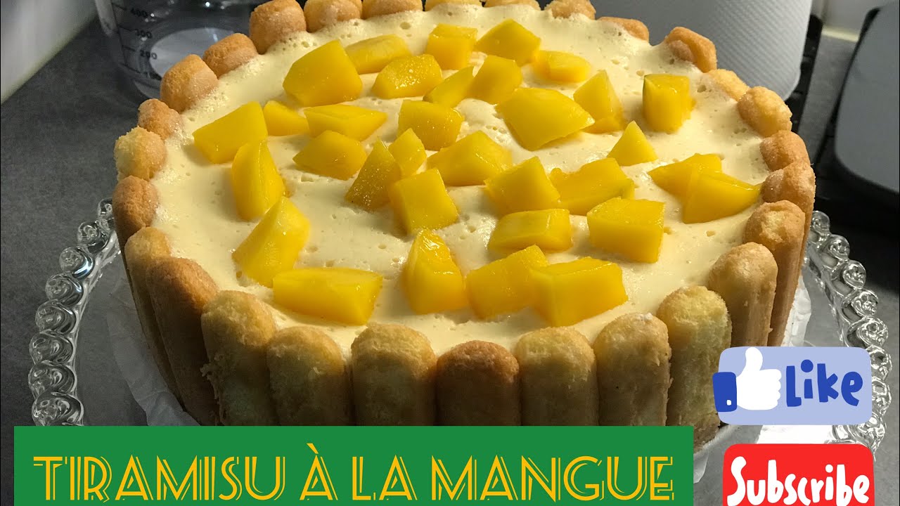 Tiramisu à la Mangue - façon charlotte تيراميسو المانگا