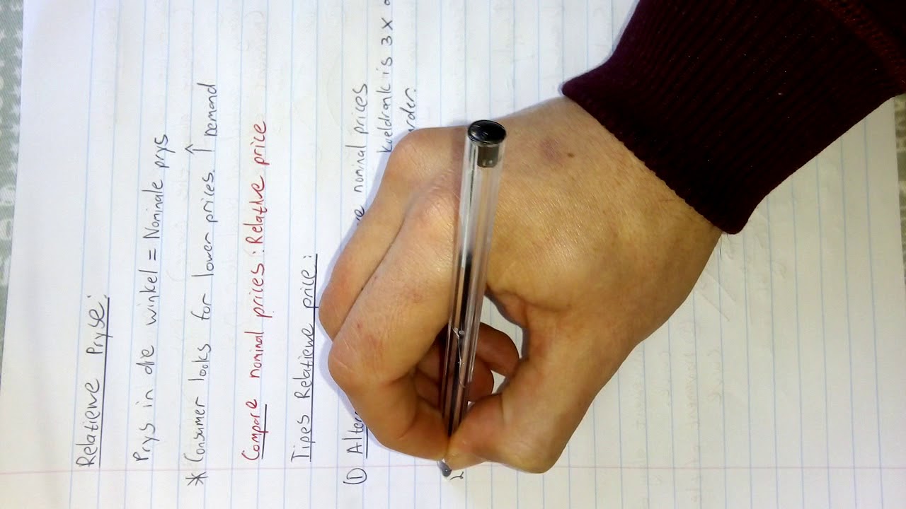 Market dynamics: Relative prices