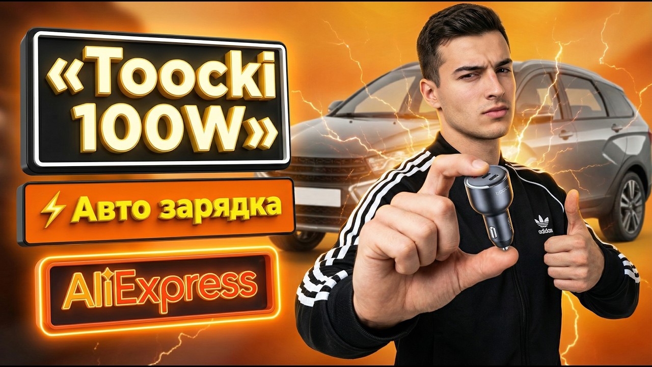 ⚡ Toocki 100W TQ-CC43 👉 ДЕШЕВЫЙ и МОЩНЫЙ ЗАРЯДНИК в ПРИКУРИВАТЕЛЬ