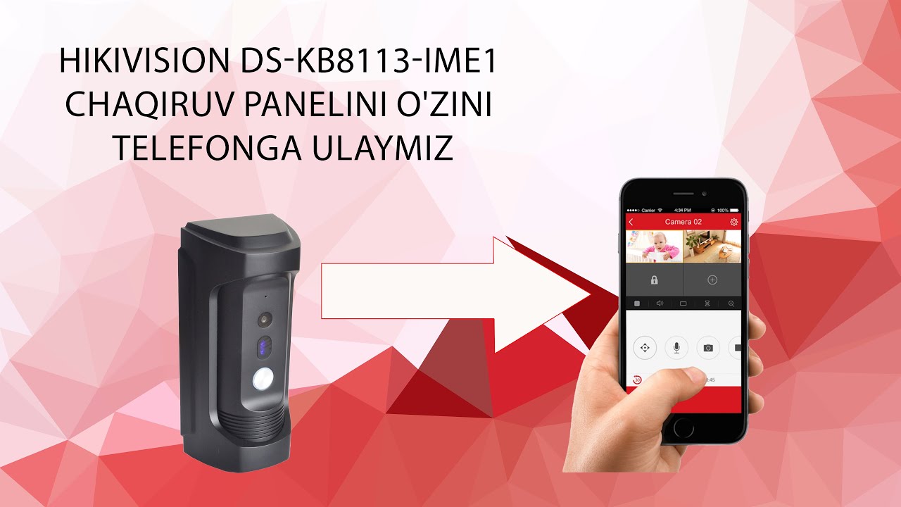 HIKIVISION DS-KB8113-IME1 CHAQIRUV PANELINI O'ZINI TELEFONGA ULAYMIZ